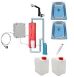 MOBILE SINK PARTS (hot water) built-in - Double-Chamber